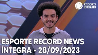 Esporte Record News  28092023 [upl. by Ahtnams944]