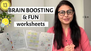 DIY WORKSHEETS IDEAS for 3 and 4 Year Old  BRAIN BOOSTING Activities For 3 and 4 Year Old  Pragya [upl. by Nessi]