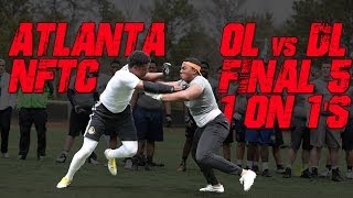 Atlanta quotFinal 5quot OL vs DL 1on1s  2014 Nike Football Training Camp [upl. by Caesar]