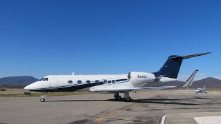 RARE Gulfstream G400 N44GJ  Roanoke Regional Airport 112623 [upl. by Bernete672]