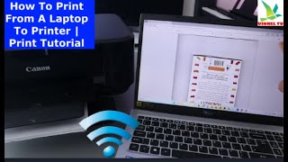 How To Print From A Laptop To Printer  Print Tutorial [upl. by Sherburn]