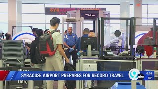 Syracuse Airport prepares for record travel [upl. by Odracer]