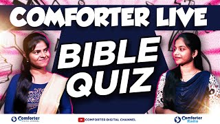 உங்க friend யாருனு சொல்லுங்க நீங்க யாருனு சொல்றோம்☝🏻😇  COMFORTER LIVE  18 JULY  BIBLE QUIZ [upl. by Candace]