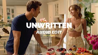 unwritten  natasha bedingfield edit audio [upl. by Elamef]