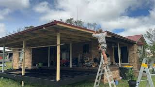 Aussie battler shows you how to build a Deck and pergola [upl. by Doy]