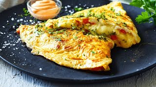 How to make omelette recipesrecipesomelette with salad breakfast chefs recipes sandwich [upl. by Russon]