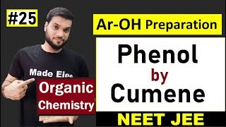 Phenol Preparation By Cumene  Reaction with Mechanism  L25  12th Organic  NEET JEE AIIMS [upl. by Llehsal]