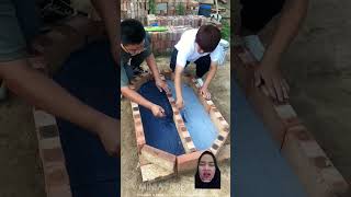 Kamu suka warna apa kolamnya diy woodworking beyblade experiment shortsvideo fishing [upl. by Yttel]