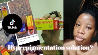 TIKTOK Haarlemensis and Vaseline hack for hyperpigmentationacne scars SA YOUTUBER Tshivhuya [upl. by Rramed]