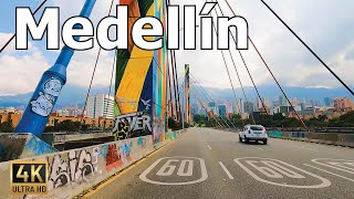 Medellin 4K  Driving in Colombia  El Poblado La Candelaria Centro Commercial [upl. by Saref]