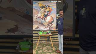 Napoleon Bonaparte Crossing the alps Painting  Prasannaartist  painting viral napoleon [upl. by Tuneberg]