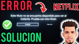 SOLUCIÓN de ERROR en NETFLIX tvqpb101 190 ✅ [upl. by Spatz]