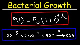 How To Solve Bacteria Growth Math Problems [upl. by Verlee]