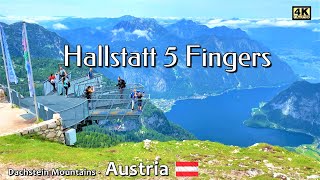 FIVE FINGERS HALLSTATT  DACHSTEIN Glacier  AUSTRIA  Hallstatt 5 fingers  Krippenstein Seilbahn [upl. by Seigler188]