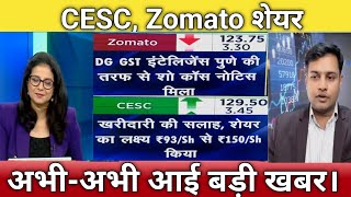 🔴Zomato share letest news CESC share news Zomato share analysis Zomato share next Target [upl. by Bliss]