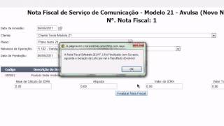 Emissão Nota Para Emissão Nota Fiscal 21  DIGINOTA [upl. by Seto962]