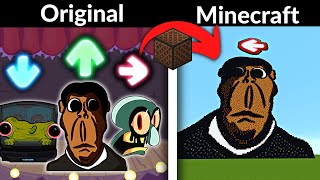 FNF Character Test  Gameplay VS Minecraft Note Block  Obunga  SpongeBob  ALL Stare  Playground [upl. by Ayikur]