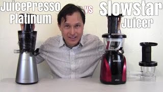 JuicePresso Platinum vs Slowstar Juicer Review Comparison [upl. by Ahsenek]