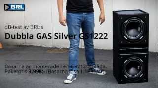 dBtest av dubbla GAS Silver GS1222 [upl. by Ojela933]