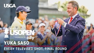 2024 US Womens Open Presented by Ally Highlights Yuka Saso Final Round  Every Televised Shot [upl. by Hayikaz409]