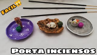 ♠️DIY PORTA INCIENSOS PORCELANA FRÍA tutorial🙀🙀🙀 [upl. by Eberto]