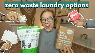 WHICH ZERO WASTE LAUNDRY DETERGENT IS BEST The ultimate low waste laundry detergent review [upl. by Darahs]