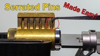 372 How To Pick Serrated Pins  Lock Picking Simply Explained [upl. by Aicena655]