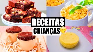 3 RECEITAS QUE AS CRIANÇAS PODEM FAZER SOZINHAS MUITO FÁCIL [upl. by Naihs739]