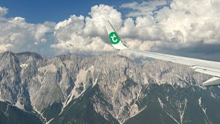 Transavia flight HV 6605 AmsterdamInnsbruck 14 augustus 2024 [upl. by Oraneg990]