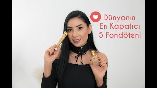 Dünyanın En Kapatıcı 5 Fondöteni 💄 👍 [upl. by Vasiliu]