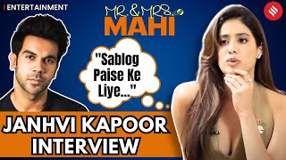 Janhvi Kapoor Interview On Mother Sridevi Paparazzi Culture and Sexism In India  Mr and Mrs Mahi [upl. by Nirad]