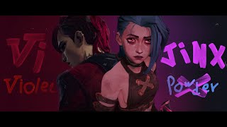 Arcane Vi and Jinx  Sting  What could have been  With Lyric「AMV」 [upl. by Acinorev414]