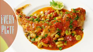 RED GURNARD FISH WITH BROAD BEANS RECIPE EASY SUNDAY LUNCH RECIPE  EVERY PLate [upl. by Ladnor]