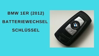 BMW 1er Bj 2012 Autoschlüssel Batteriewechsel  in nur 30 Sekunden [upl. by Malloch]