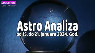 Astro Analiza za period od 15 do 21 januara 2024  Sedmica će biti istorijska i magična [upl. by Penelope837]