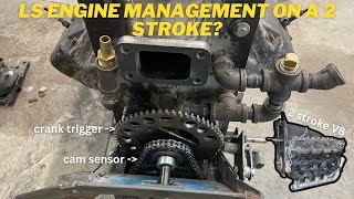 LS crank trigger on a 2 stroke V8 [upl. by Atoked576]