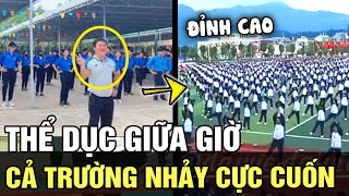 THỂ DỤC GIỮA GIỜ cực cuốn của các trường học Trung Quốc so sánh với Việt Nam thì thế nào  TÁM TV [upl. by Sullecram]