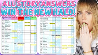 HOW TO WIN THE NEW HALO All Story Answers Glitterfrost Halo 2023 🏰 Royale High [upl. by Annyl]