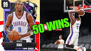 FREE SERGE IBAKA GAMEPLAY IN NBA2K24 MYTEAM IS HE A BROKE MAN 100 OVERALL ANTHONY DAVIS [upl. by Harobed]