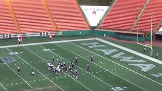 ‘Iolani 10 Damien 0 Wailoa Manuel 32yard FG [upl. by Ayotac997]