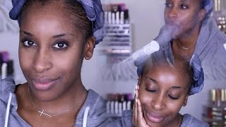 DIY Facial Steaming At Home  Jackie Aina [upl. by Ahsietal]