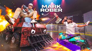 Dude Perfect vs Mark Rober Battle Bots [upl. by Niwred]