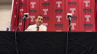 Coach Adam Fisher and Matteo Picarelli  TempleUSF postgame press conference [upl. by Urbannai]