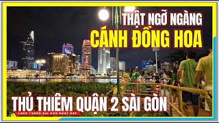 Thật Ngỡ Ngàng CÁNH ĐỒNG HOA THỦ THIÊM SÀI GÒN  Công Viên Sông Sài Gòn  Giáng Sinh Sài Gòn [upl. by Antons658]