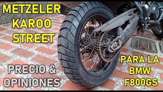 Metzeler Karoo Street  Review amp Opiniones  BMW F800 GS [upl. by Tratner544]