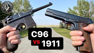 Mauser C96 “Broomhandle” vs “OG” 1911 US Army [upl. by Uehttam]