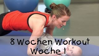 8 Workout für Mutter und Baby von fitdankbaby  Woche 1 [upl. by Ajnotal]