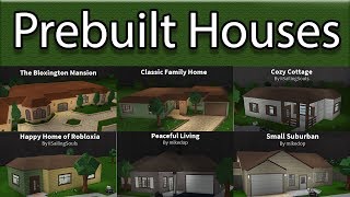 Reviewing All Prebuilt Houses  Roblox  BloxBurg [upl. by Ames]