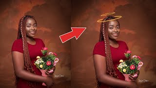 How to easily create an Angel Halo ✗ Aureola ✗ Neon Ring Effect in Photoshop [upl. by Omrellig]