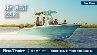 Key West 239 FS Center Console Walkthrough [upl. by Yehtomit233]